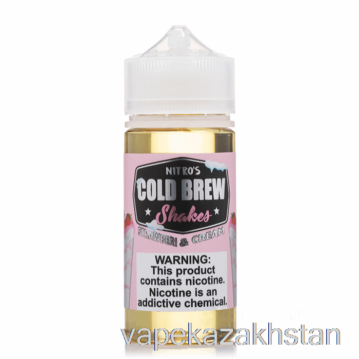 Vape Disposable Strawberi and Cream - Nitros Cold Brew - 100mL 6mg